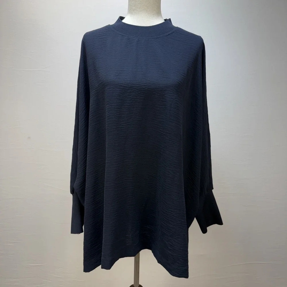 Mango navy crinkle